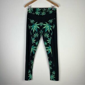 Lotus Leggings XXXL 420 design Black & Green